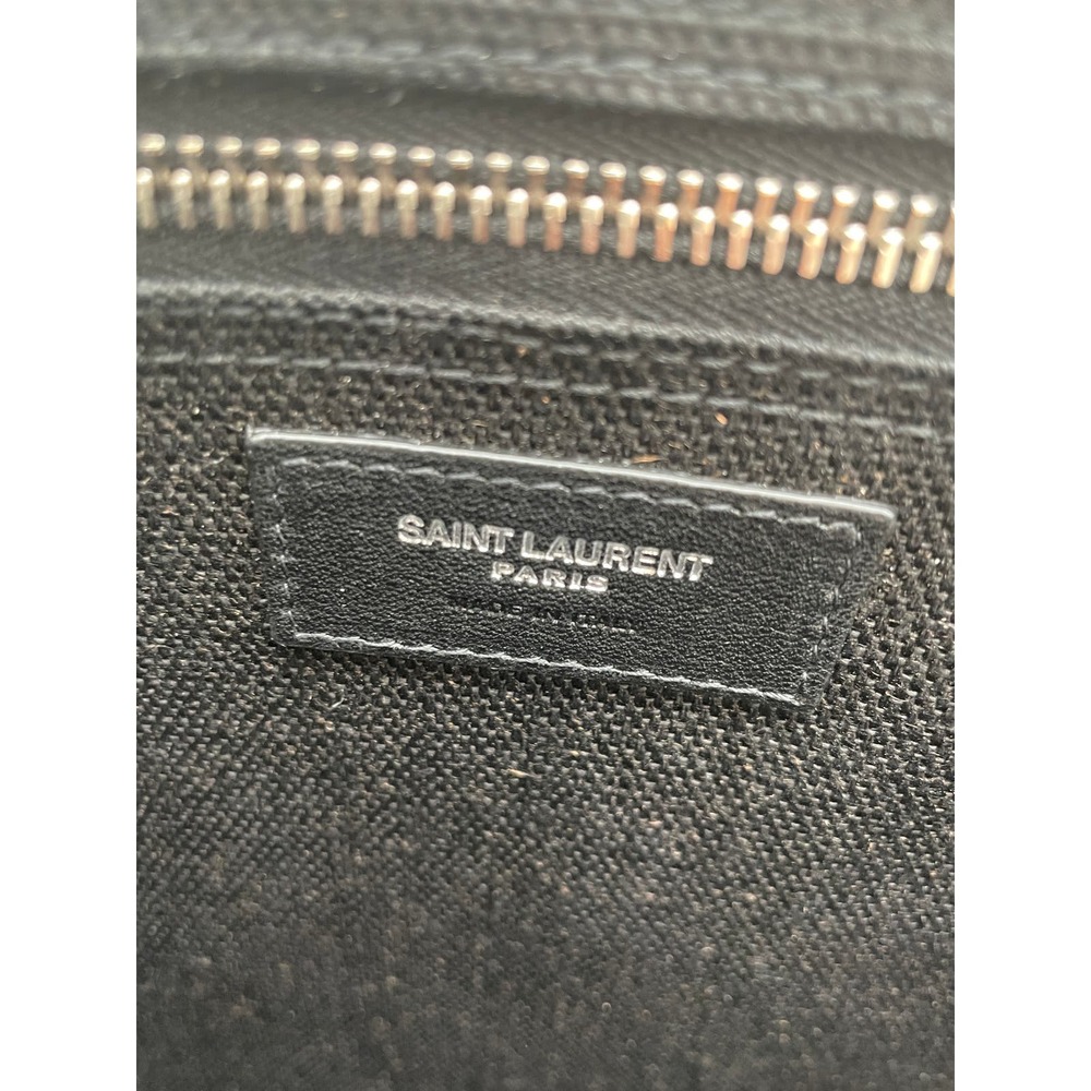 $1890 NEW SAINT LAURENT YSL SUMMER LINEN CANVAS RIVE GAUCHE TOTE BAG - Picture 14 of 16
